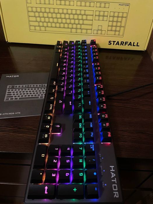 Игровая механическая клавиатура Hator Starfall Outemu Blue /кликающие свитчи/