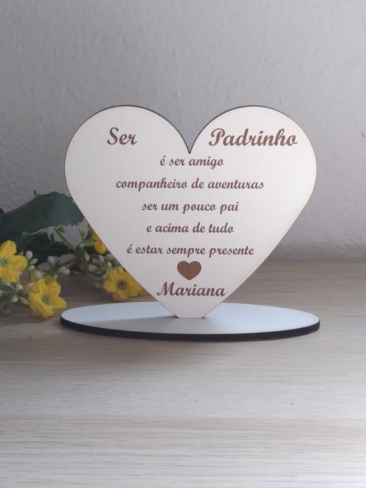 Coração em mdf personalizado