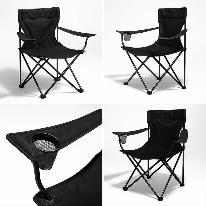 Składane Krzesło Wędkarskie Rybackie Turystyczne Kempingowe na ryby
