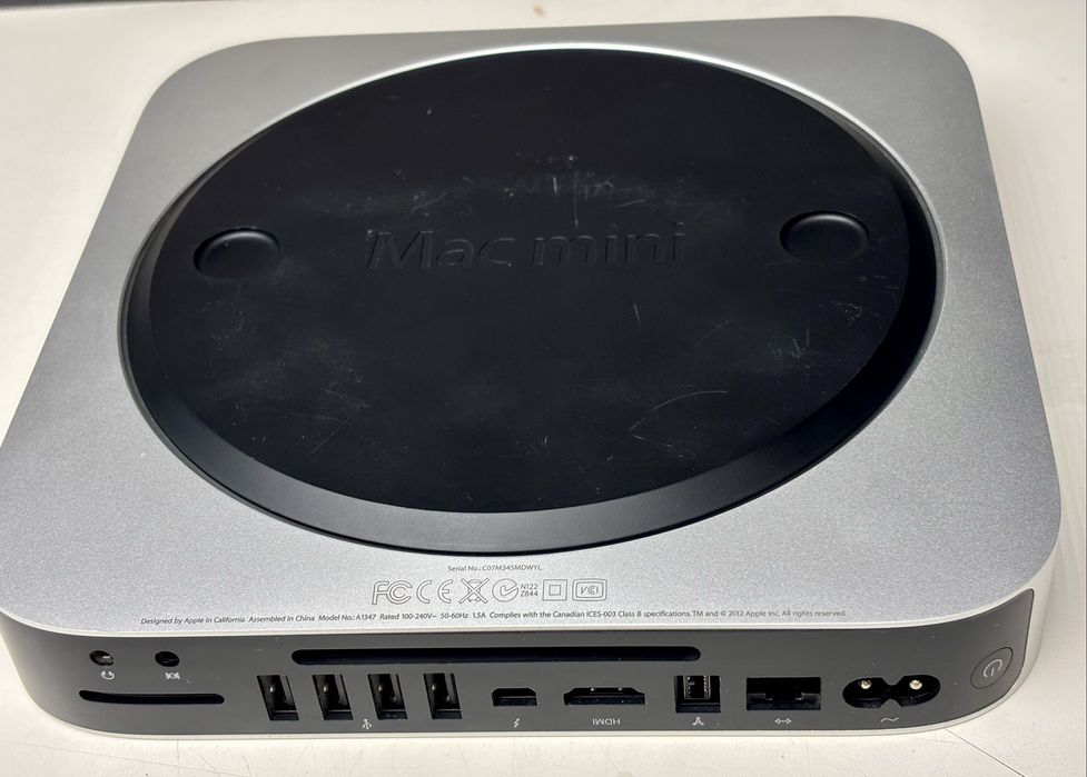 OPIS - LAB z ESX Apple Macmini Intel i5 Late-2012 Macmini6,1 A1347
