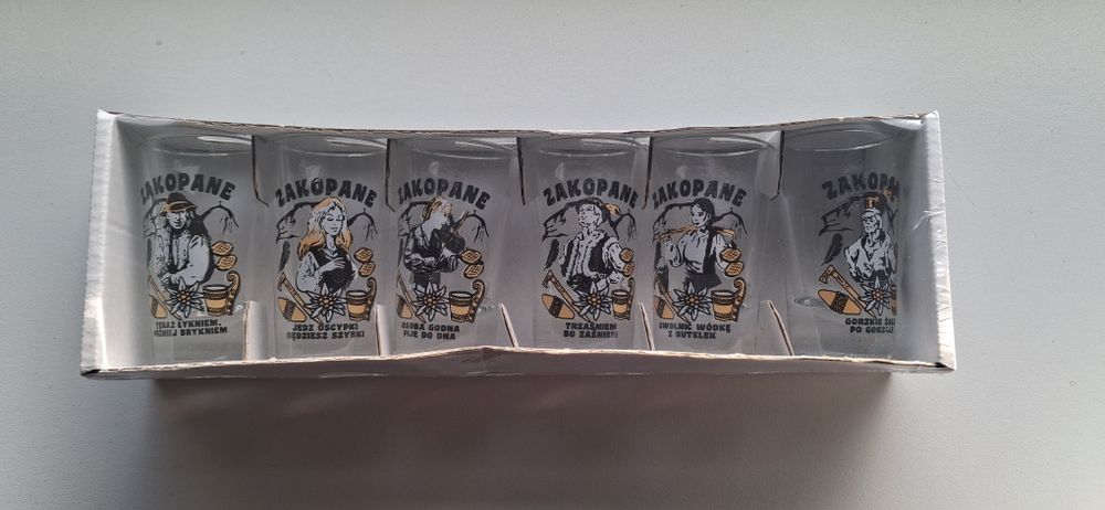 Komplet kieliszków do wódki 6szt. Zakopane