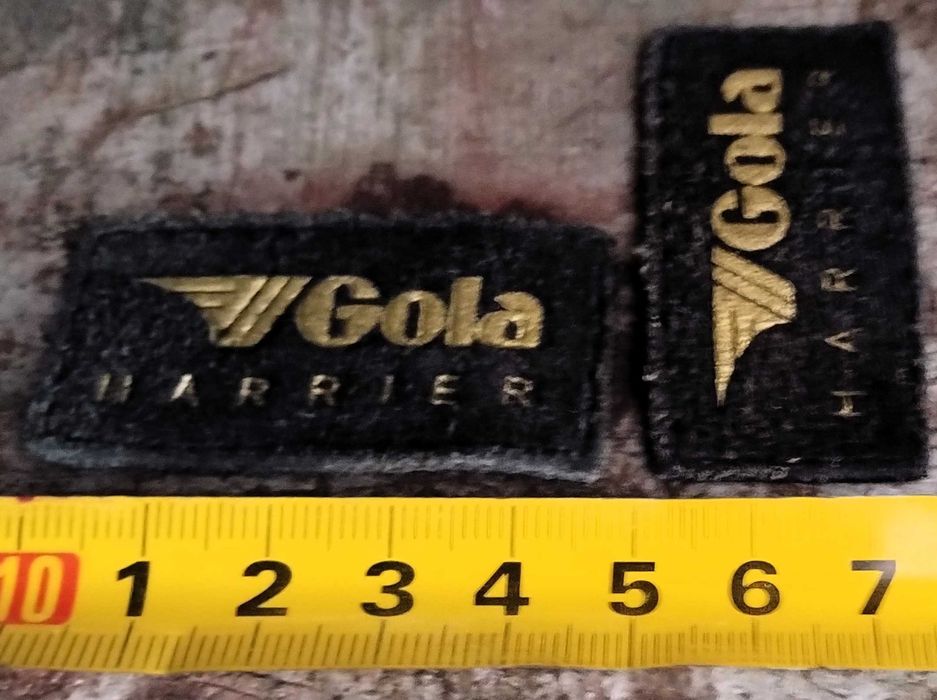 Patches GOLA HARRIER Cabedal Pele Dourado Estampas