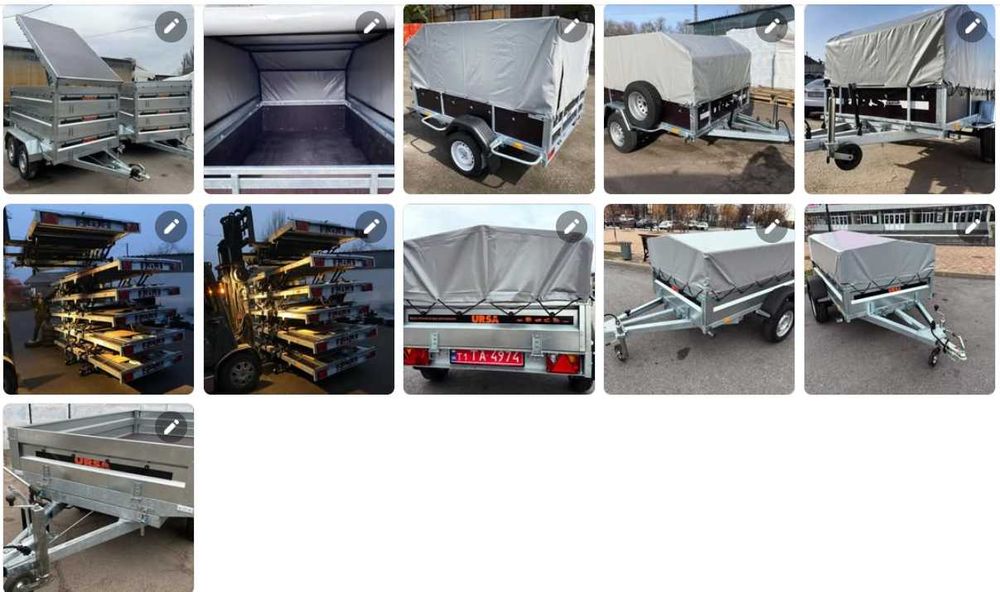 прицепи причіп оцинкований УРСА легкового авто