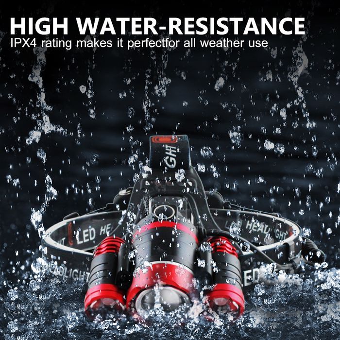 Lanterna Frontal / Cabeça 35.000LM 5 - Com Zoom