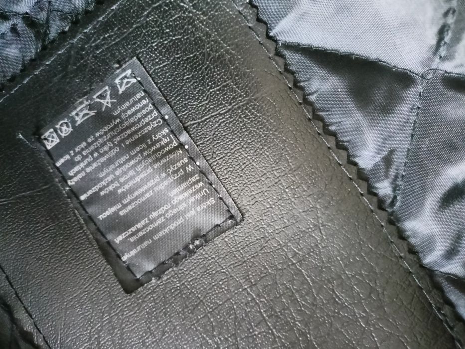 Kurtka skórzana męska r. M, wzrost 180, z podpinką