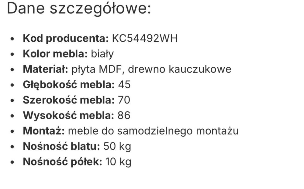 Stolik wyspa pomocnik