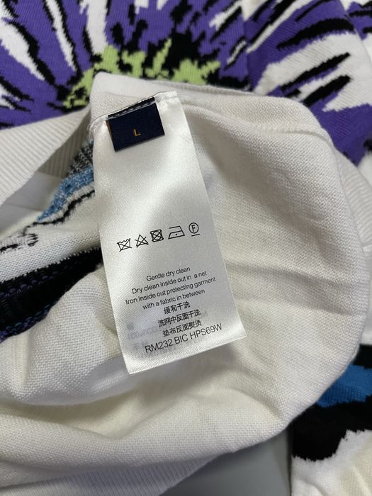 Свитшот Louis Vuitton White Knit Sweater Size L