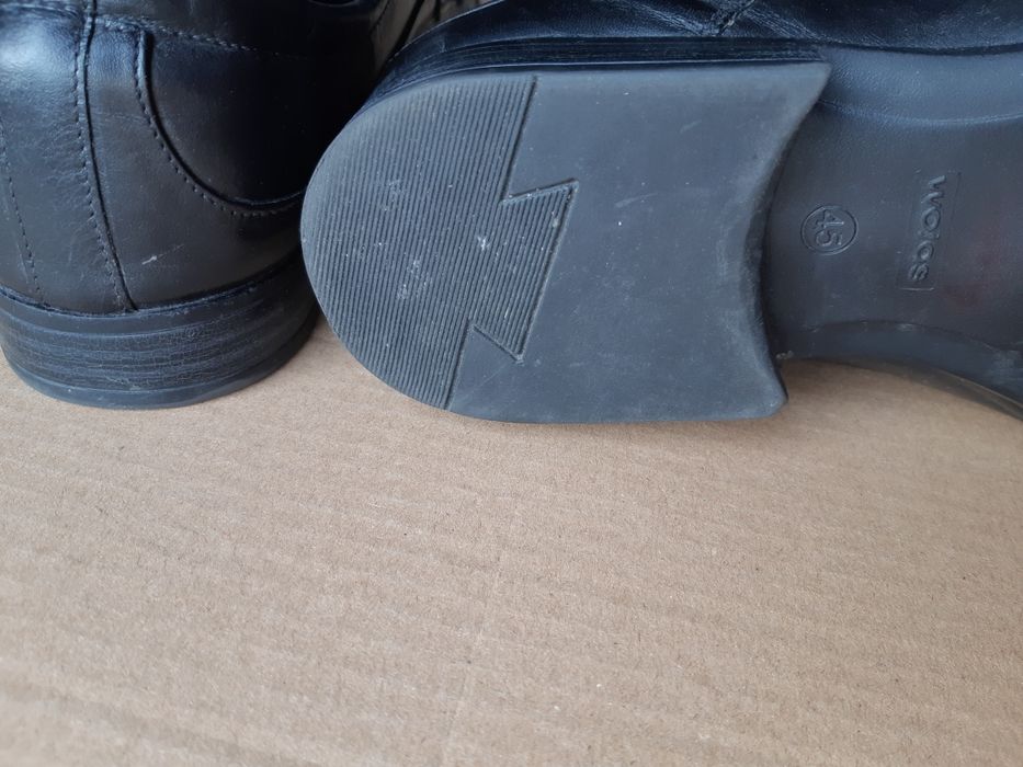Buty garniturowe, trzewiki Wojas skóra  r. 45