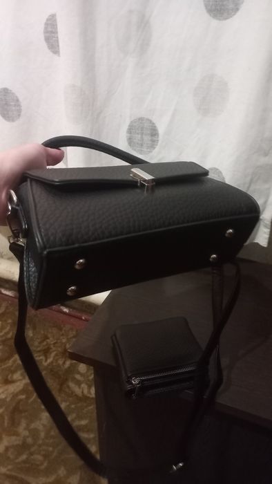 Сумка+кошелек кожа