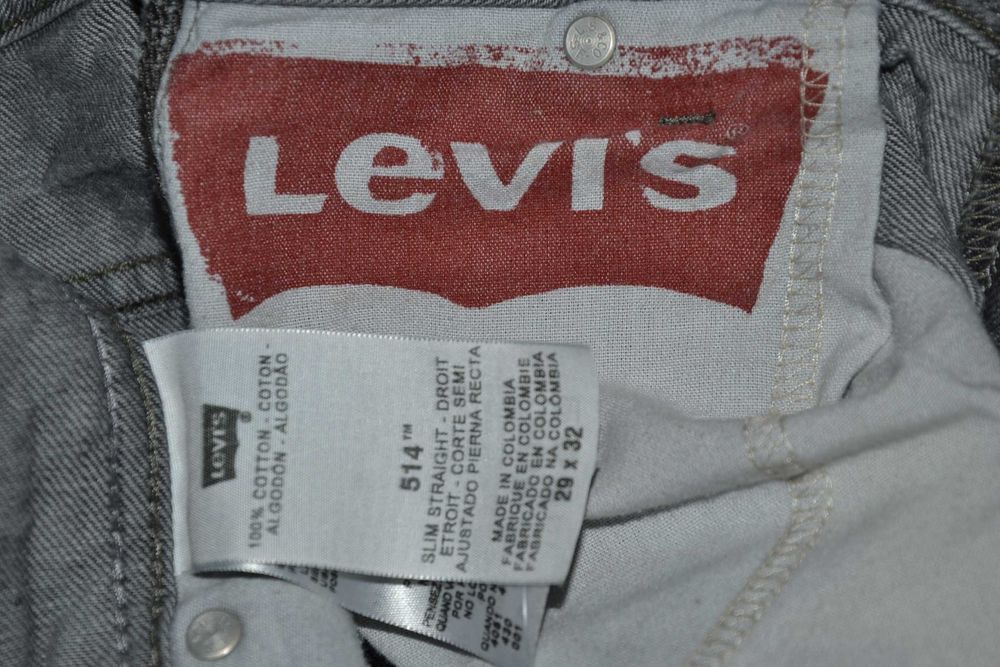 LEVIS 514TM Cargo Slim Jeans Spodnie Męskie W29 L32 Oryginalne Bawełna