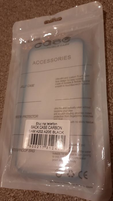 Etui plecki samsung A20 czarne nowe