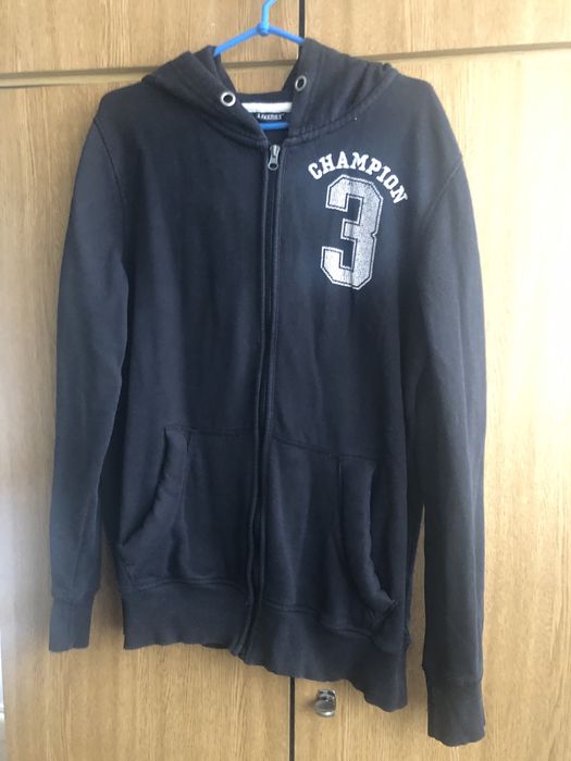 Bluza mlodziezowa czarna Livergy na zamek