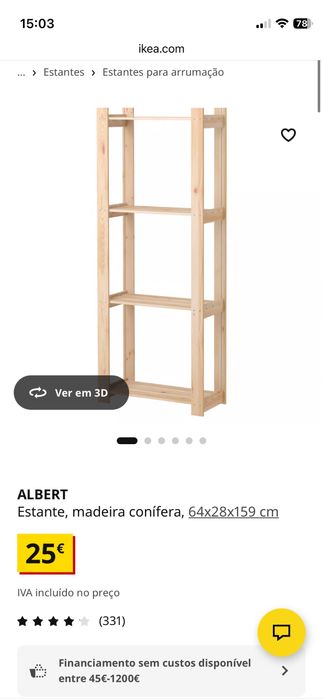 Estante do ikea como nova