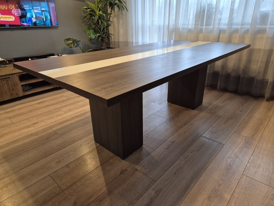 Duży Stół do salonu na dwóch nogach