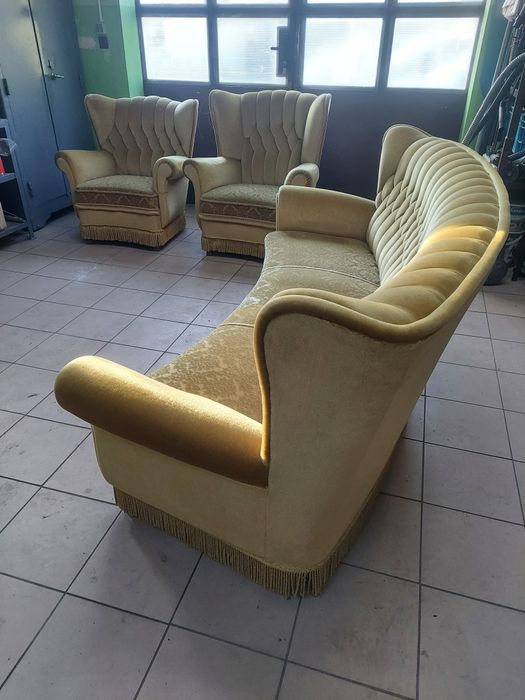 Meble stylowe Sofa + fotele Ludwik Dworek Pałac