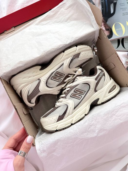 New Balance 530 Turtledove Mushroom кросівки ню беланс 530 сітка