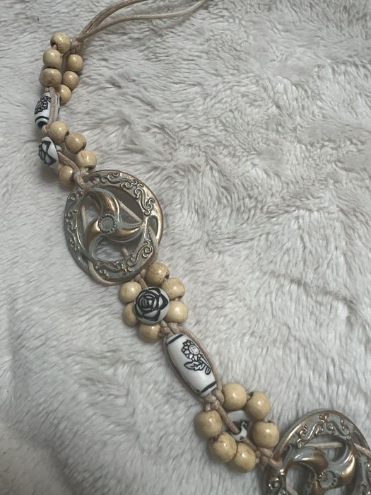 Pas pasek wiązany boho etno etniczny plemienny bohemian handmade 26