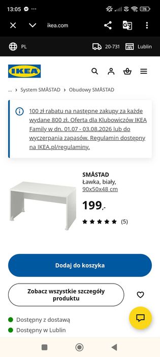 Stolik i dwa krzesła dla dzieci Ikea
