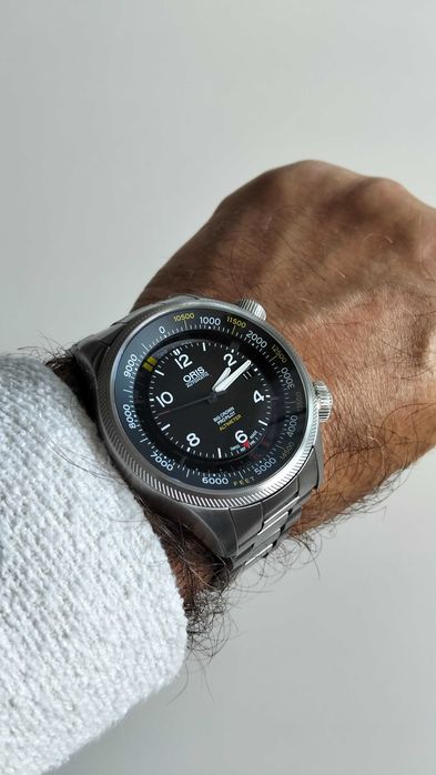 Oris Big Crown Pro Pilot Altimeter Model No. 733-7705-4134-47MB  Automatic Pilot omega breitling blancpain zenith graham longines piaget corum ebel