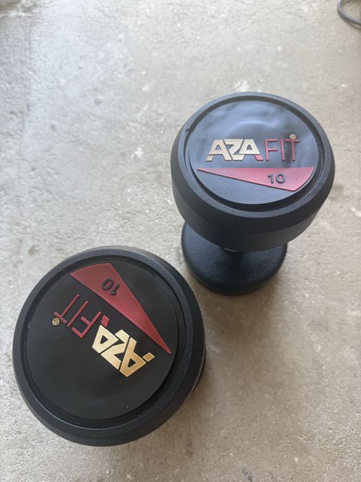 Halteres Borracha 10kg Azafit (Par)