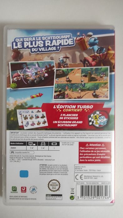 Jogos Nintendo Switch Smurfs Kart