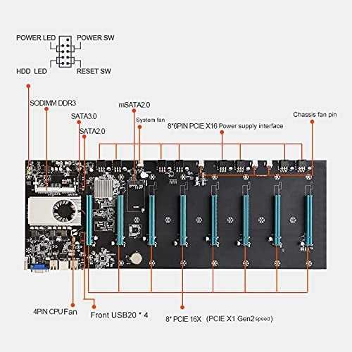 Płyta główna BTC-S37 do koparki, mining 8xPCIE