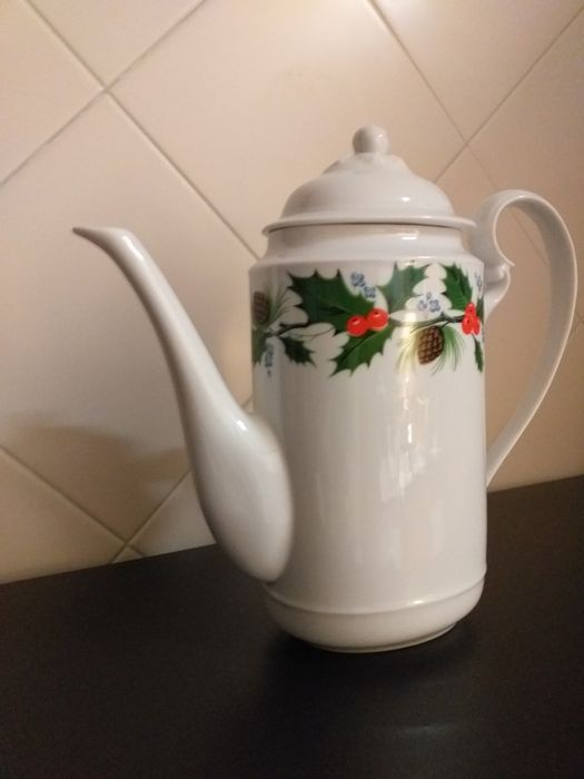 NOVO,Bule jarro café SPA azevinho,perfeito para Natal,EM MÃOveja zonas