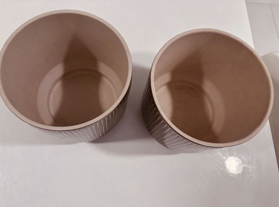 2 Vasos IKEA HONUNGSPALM 19 cm – Castanho