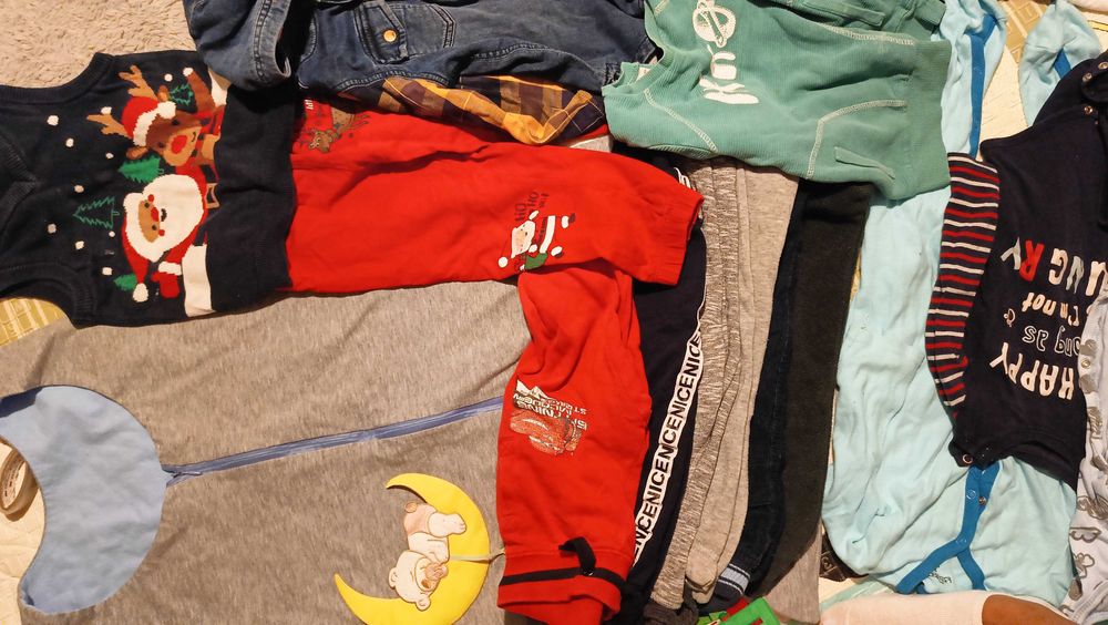 Paka ubrań dla chłopczyka 86-92, kombinezon zimowy 80