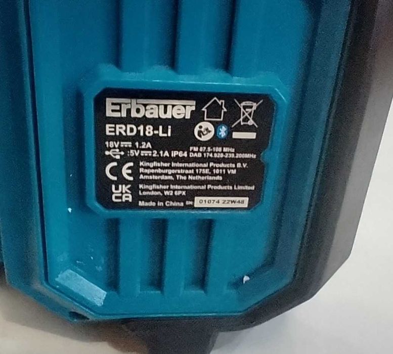Radio budowlane Erbauer - ERD18- Li