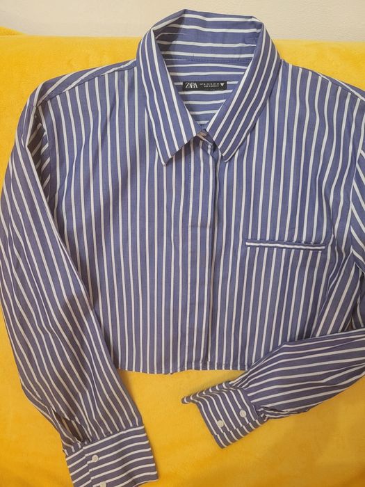 Zara koszula krótka bawełniana XL