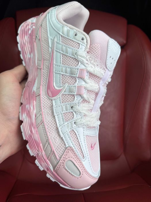 (ОПЛАТА ПІСЛЯ ОГЛЯДУ)Nike P-6000 Custom Pink White Найк П-6000 Кастом Рожево-білі
