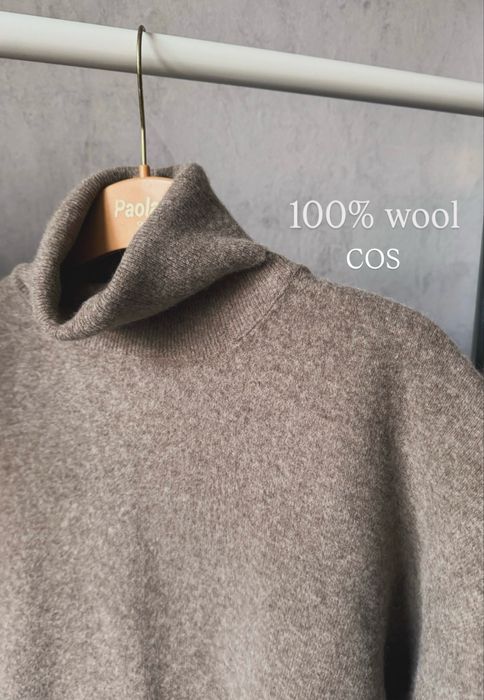Вовняний светр з горлом оверсайз Cos