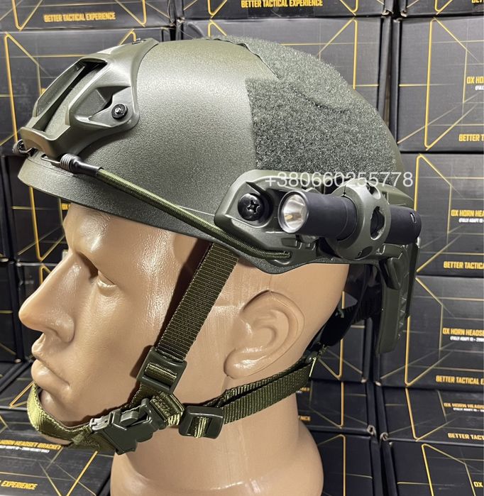 Крепление адаптер для фонарика на шлем кріплення для ліхтарика