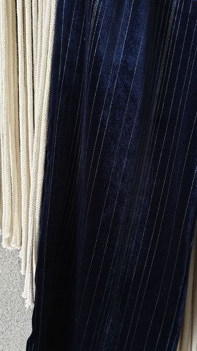 Reserved granatowe nowe welurowe spodnie kuloty R 110