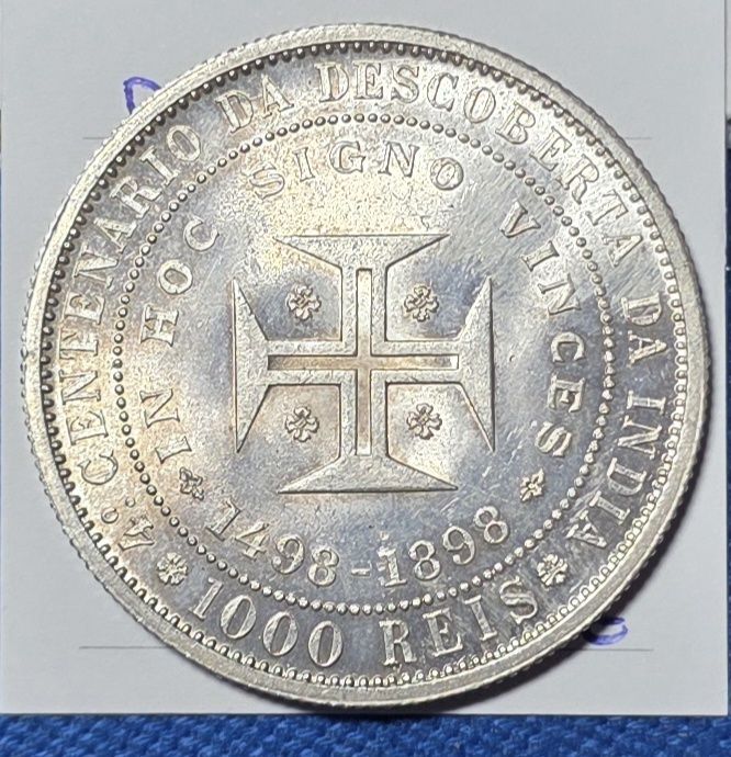 1000 reis 1898 D.carlos i soberba