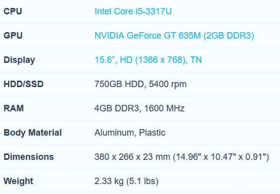 ASUS K56C Series i5-3317U Seminovo