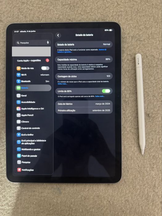 iPad Air 11’’ (M2) 512 GB com Apple Pencil e capa teclado - Seguro