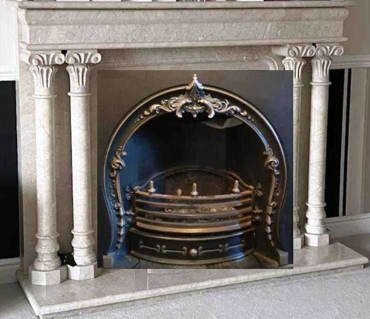 Kominek marmurowy z II poł. XIX w.