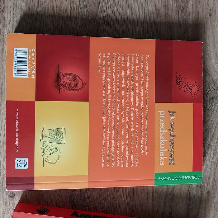 Książki "Jak wychowywać przedszkolaka" "Gry i zabawy dla najmłodszych"