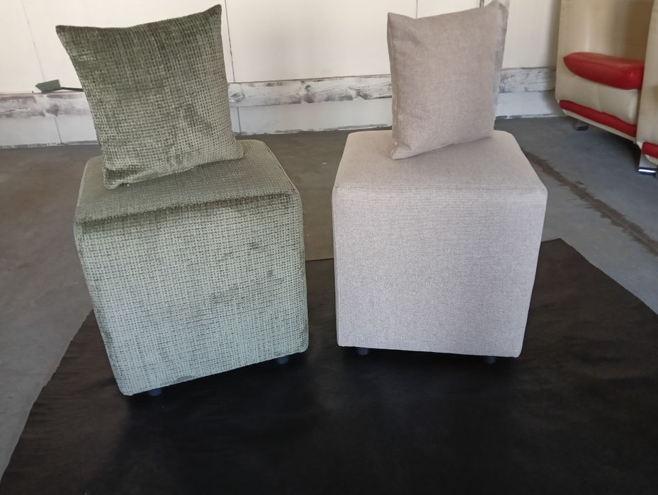 Pufa tapicerowana z poduszką w kpl na zamówienie!