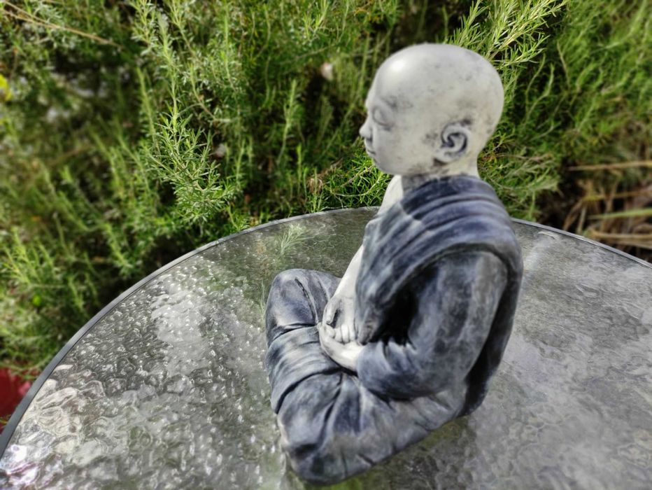 Buda em pedra - decoração casa & jardim