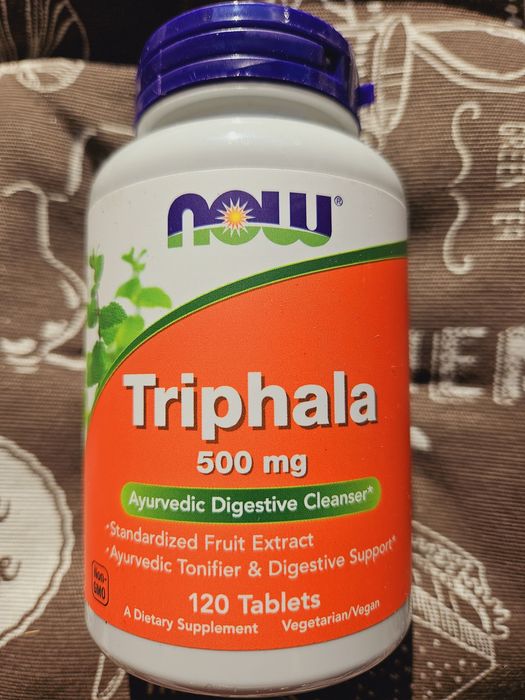 Now Foods трифала triphala трифола 500 мг 120 шт