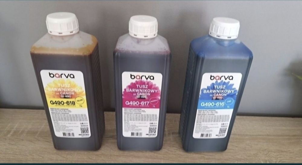 Uniwersalne tusze barva do canon 3 x1l
