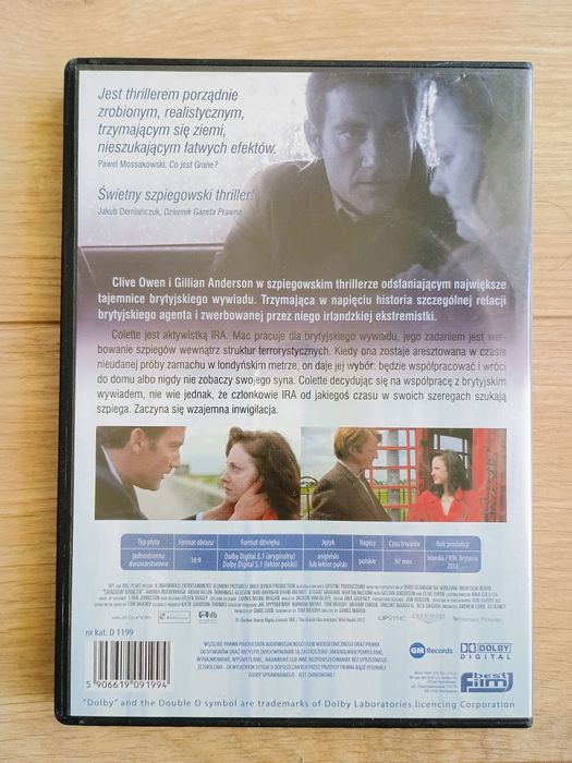 Film DVD Kryptonim: Shadow Dancer