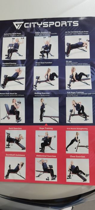 Banco de musculação citysports