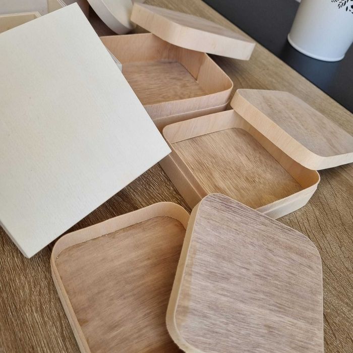 Conjunto Caixas de Balsa para decoração