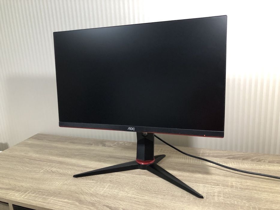 Монітор AOC 24G2U5 23.8', 75hz, 1мс, 1080p Full HD, Free-sync, USB хаб і динаміки вбудовані