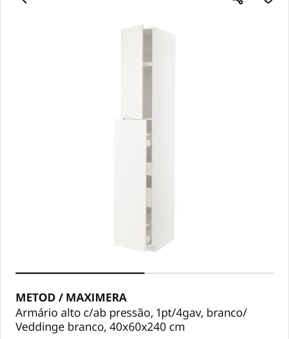 Móvel cozinha despenseiro - azul acinzentado - como novo