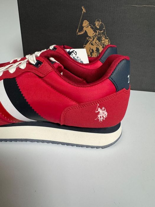 Nowe sneakersy męskie U.S. POLO ASSN czerwone 44